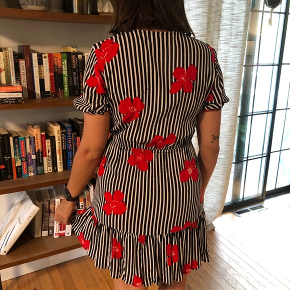 Madewell Striped Floral Dress - Picture 4 of 4